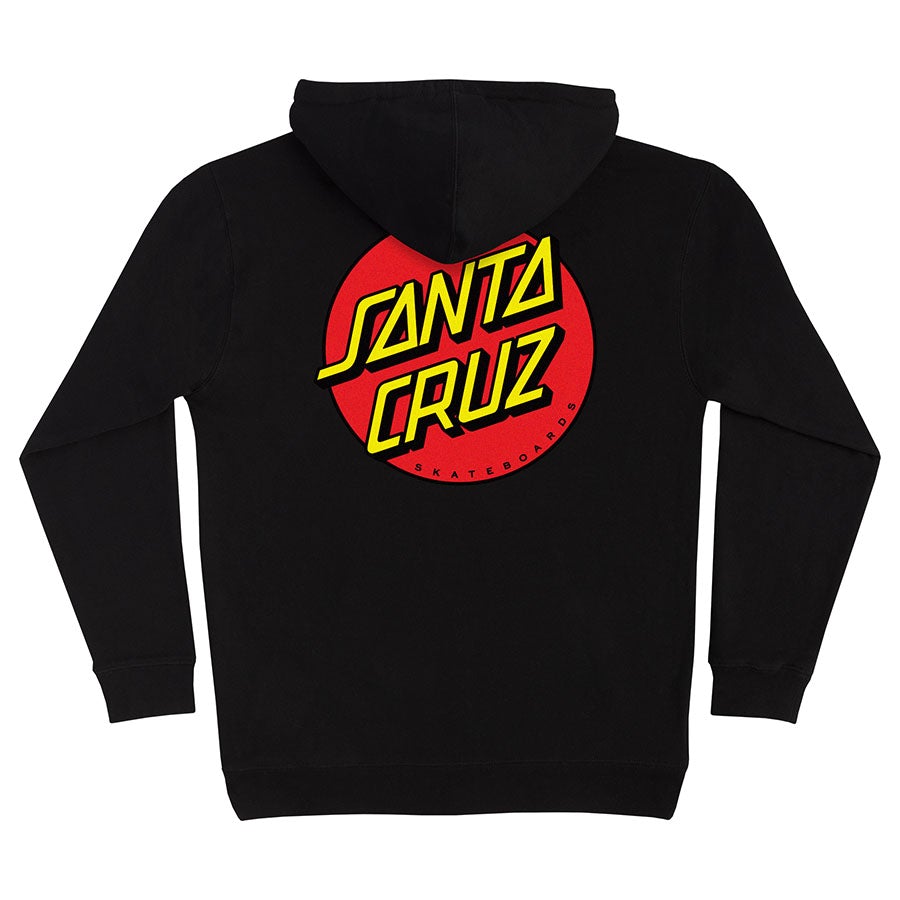 SANTA CRUZ CLASSIC DOT SWEAT-SHIRT À CAPUCHE LOURD NOIR