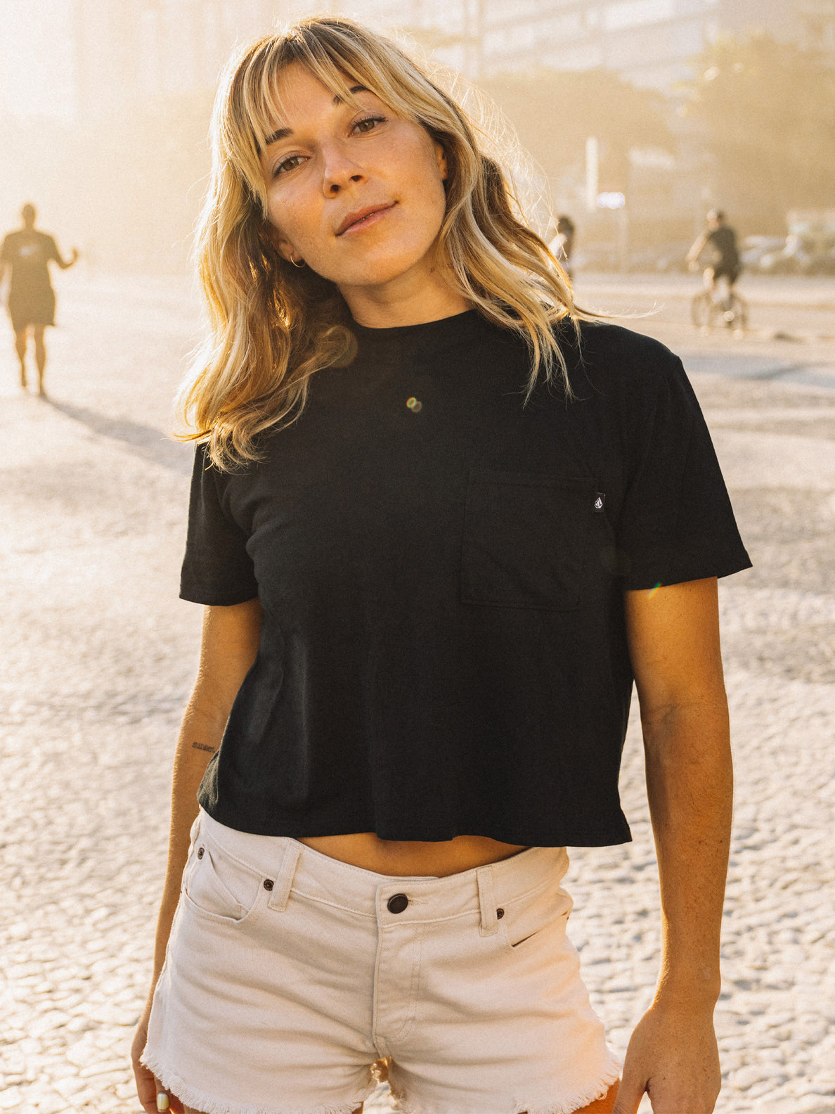 VOLCOM POCKET DIAL TEE BLACK