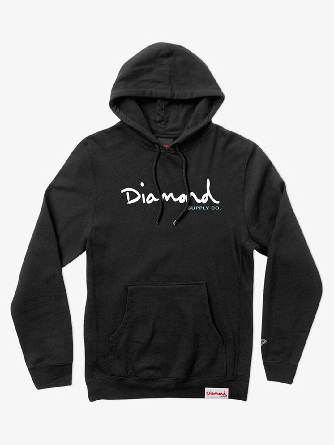 DIAMOND OG SCRIPT HOODIE BLACK