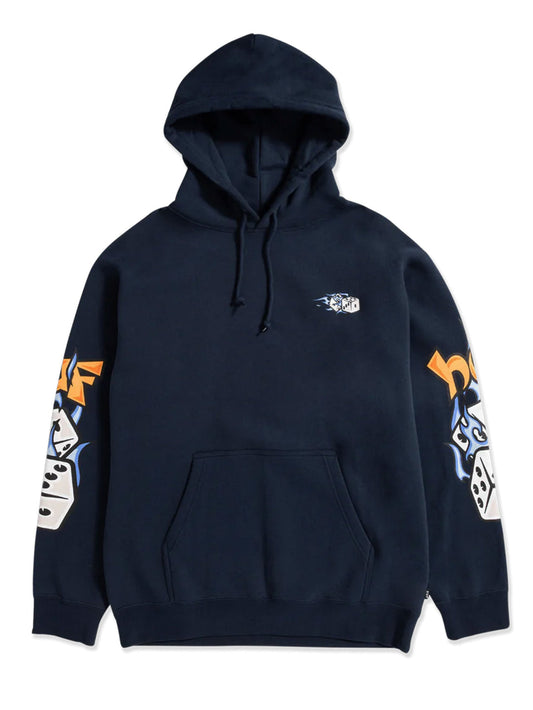 HUF DICEY PULL OVER HOODIE NAVY
