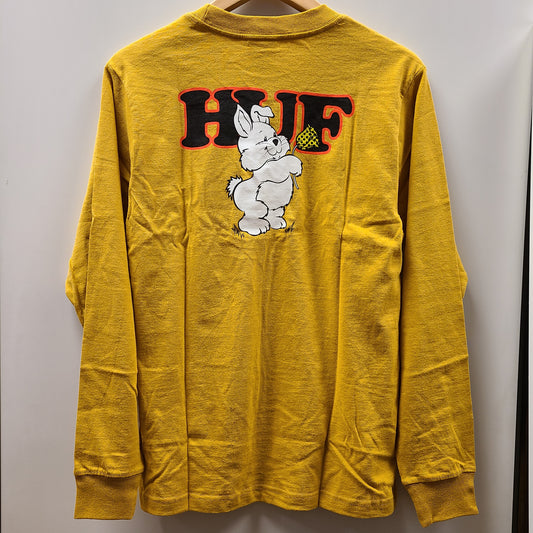 HUF GIVING LONG SLEEVE RELAX TEE GOLD
