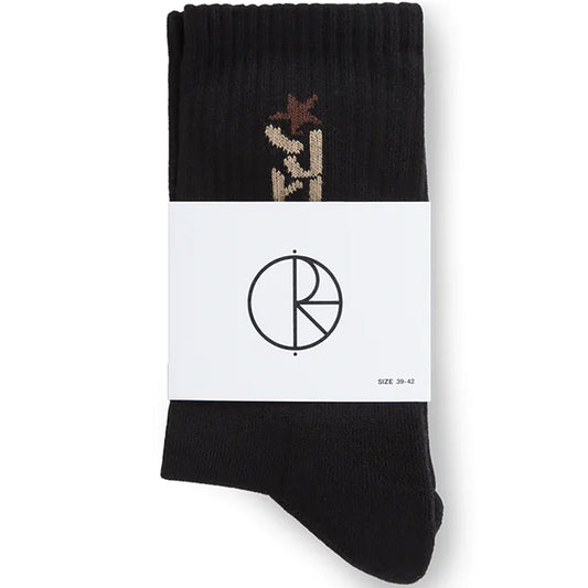 POLAR STAR SOCKS BLACK / BROWN