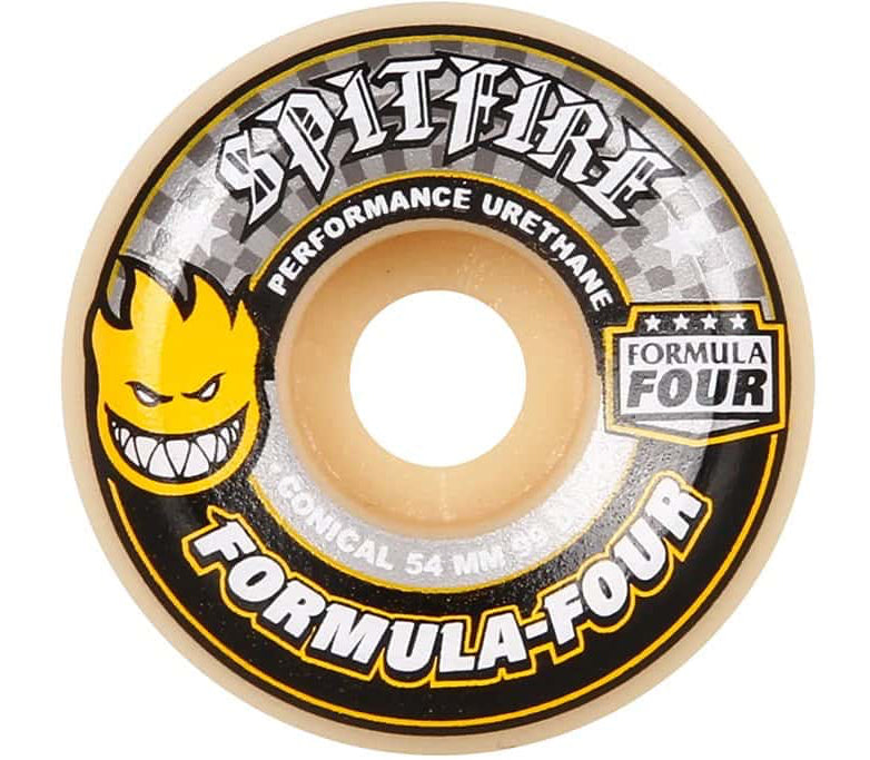 SPITFIRE FORMULA FOUR CONICAL WHEELS YELLOW 99A
