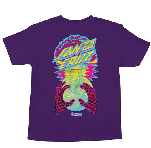 SANTA CRUZ KENDALL EOTW DOT SHORT SLEEVE REGULAR YOUTH T-SHIRT PURPLE