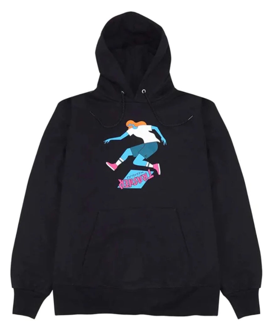 THRASHER TRE SWEAT À CAPUCHE NOIR