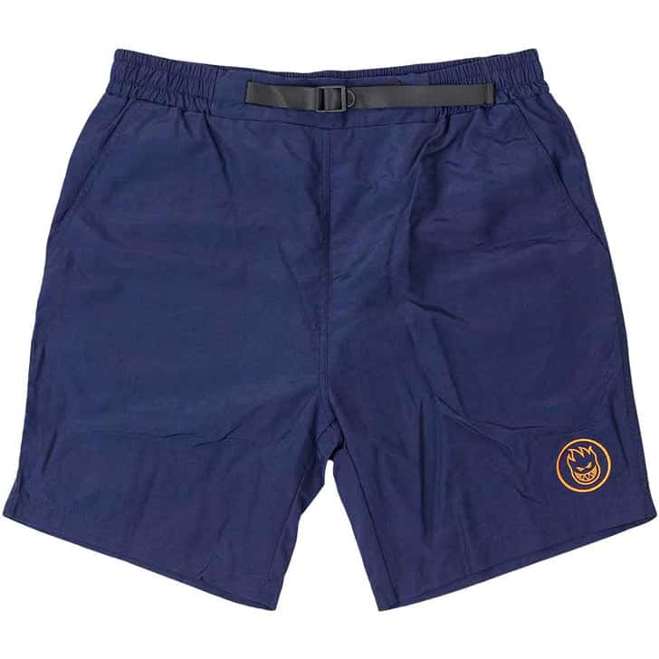 SHORT SPITFIRE BIGHEAD CIRCLE MARINE AVEC BRODERIE ORANGE