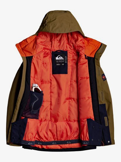 QUIKSILVER MISSION SOLIDE VESTE JEUNESSE MILITAIRE OLIVE