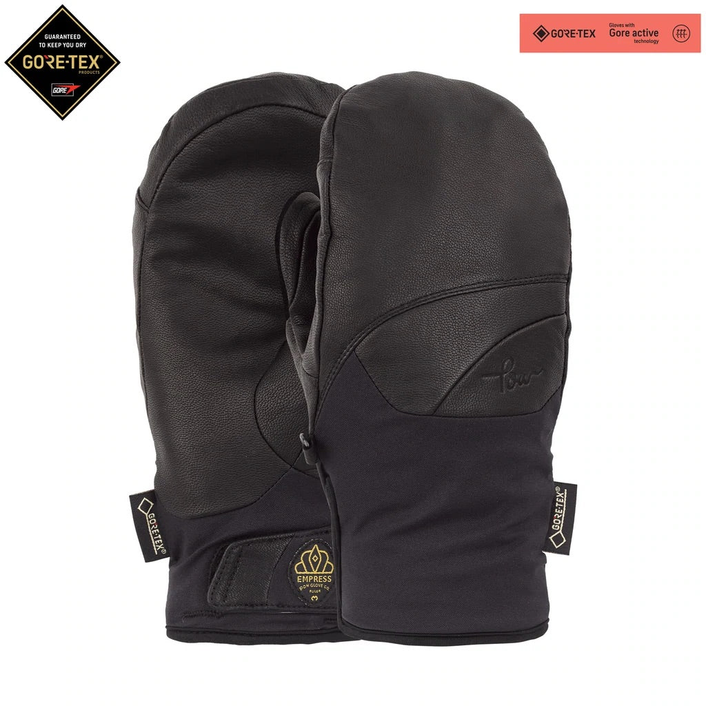 POW WOMENS EMPRESS GTX MITT BLACK + ACTIVE