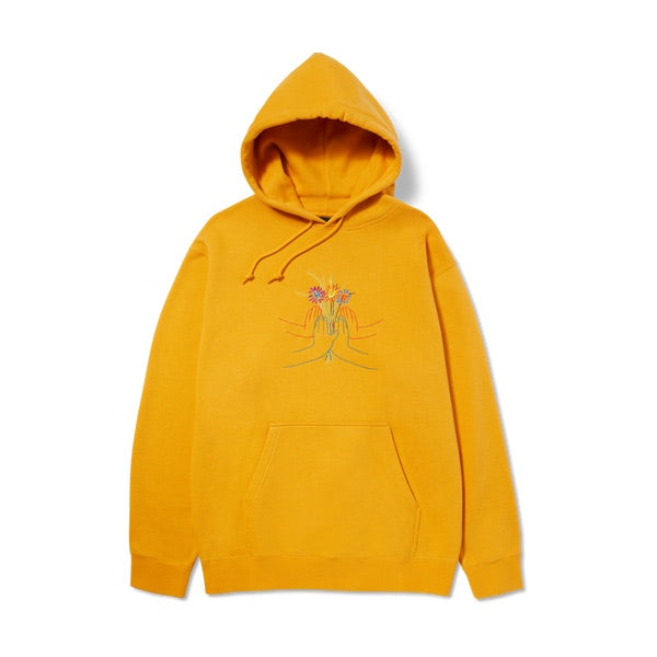 HUF COMMUNITY GARDEN PULL OVER HOODIE GOLD