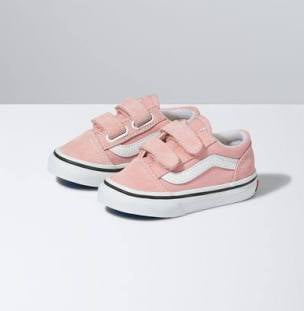 Pink and clearance white vans kids