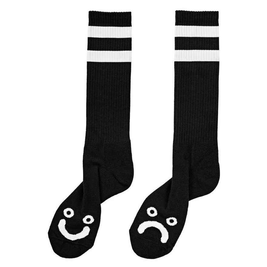 POLAR HAPPY SAD SOCKS BLACK