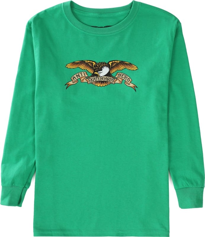 ANTI HERO EAGLE YOUTH LS TEE IRISH GREEN