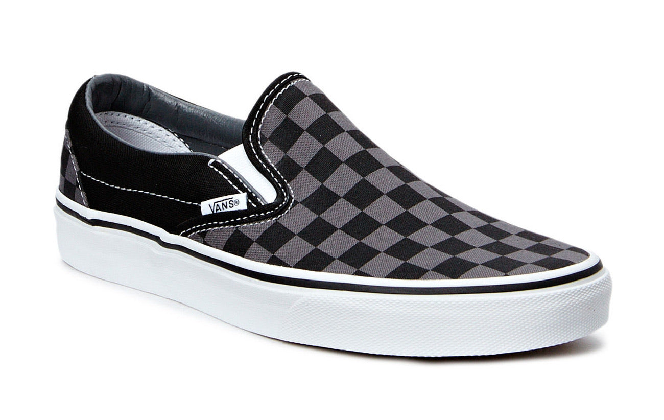 VANS CLASSIC SLIP ON BLACK PEWTER CHECKERBOARD
