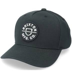 BRIXTON CREST SNAPBACK NOIR OS