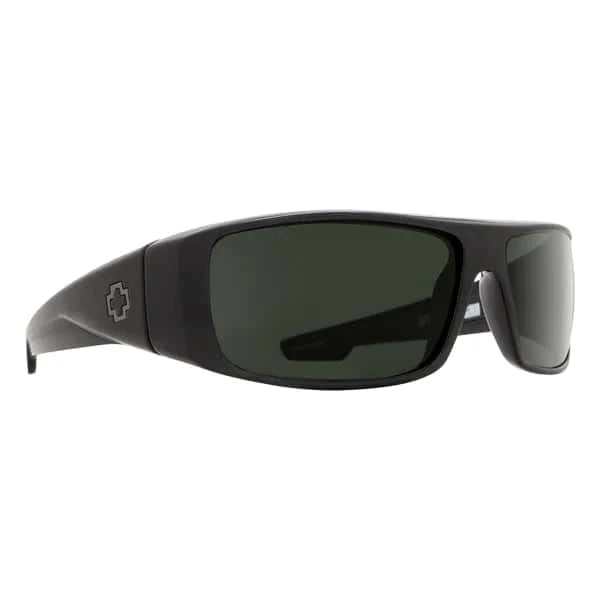 LUNETTES DE SOLEIL SPY LOGAN SOFT MAT NOIR GRIS VERT