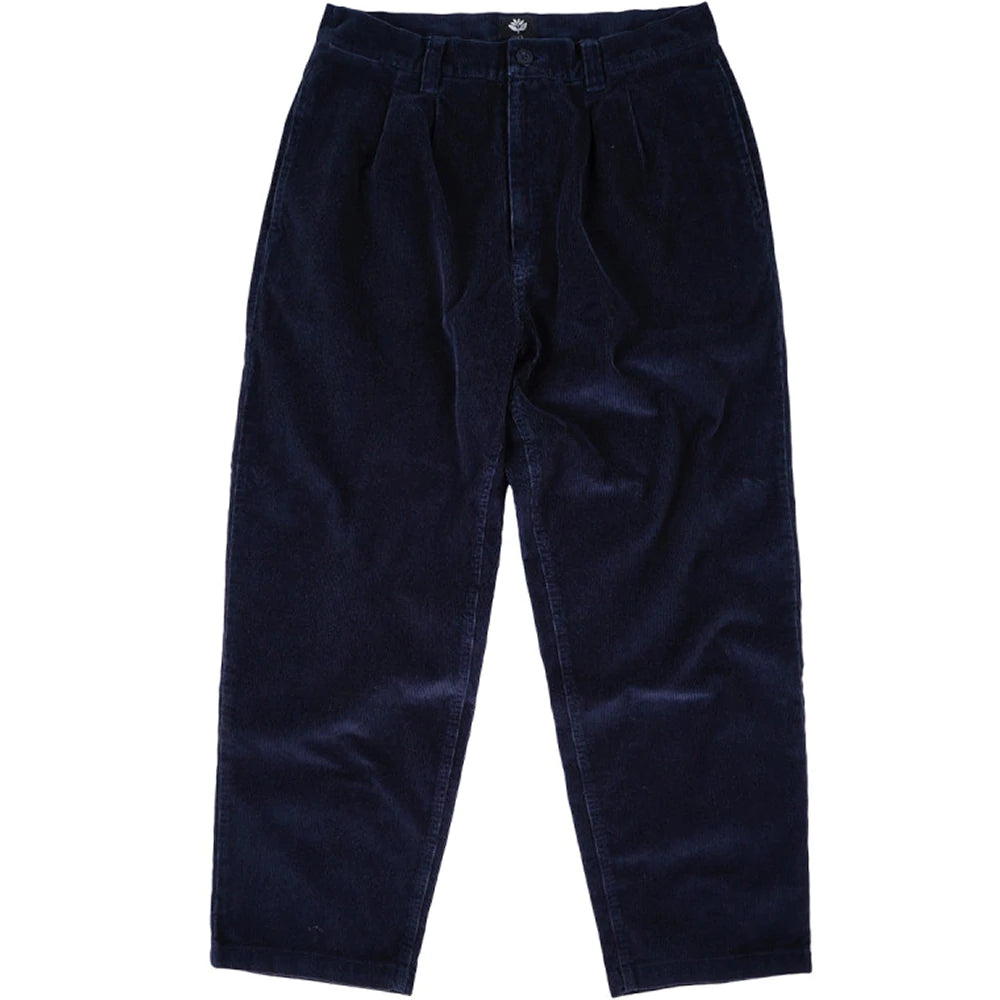 CHINOS EN CORDON MAGENTA OG MARINE