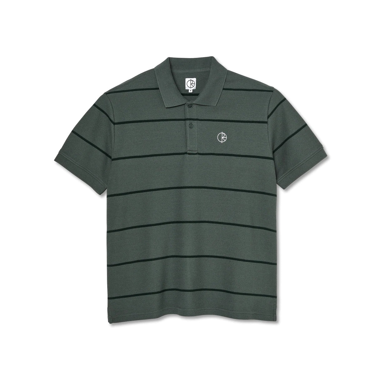 POLAR STRIPE POLO SHIRT BLUEISH GREY
