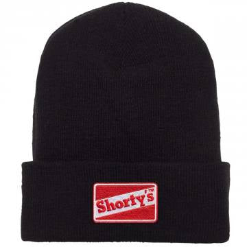 SHORTY'S OG LOGO CUFF BEANIE OS NOIR/ROUGE