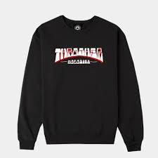 THRASHER FIRME LOGO CREWNECK NOIR