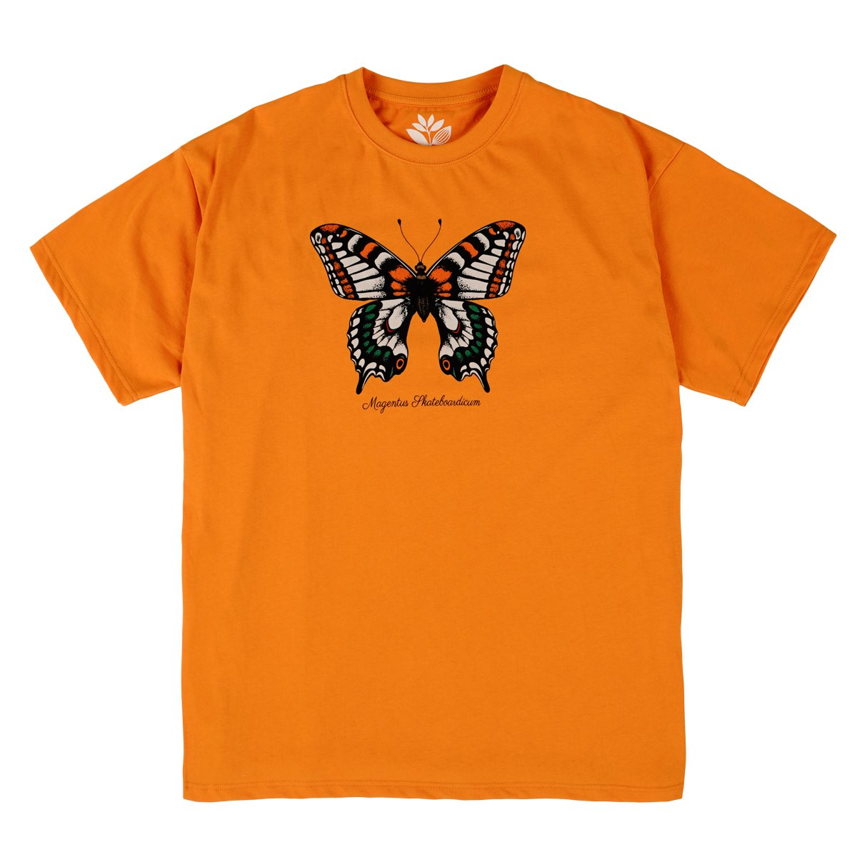 T-SHIRT PAPILLON MAGENTA ORANGE