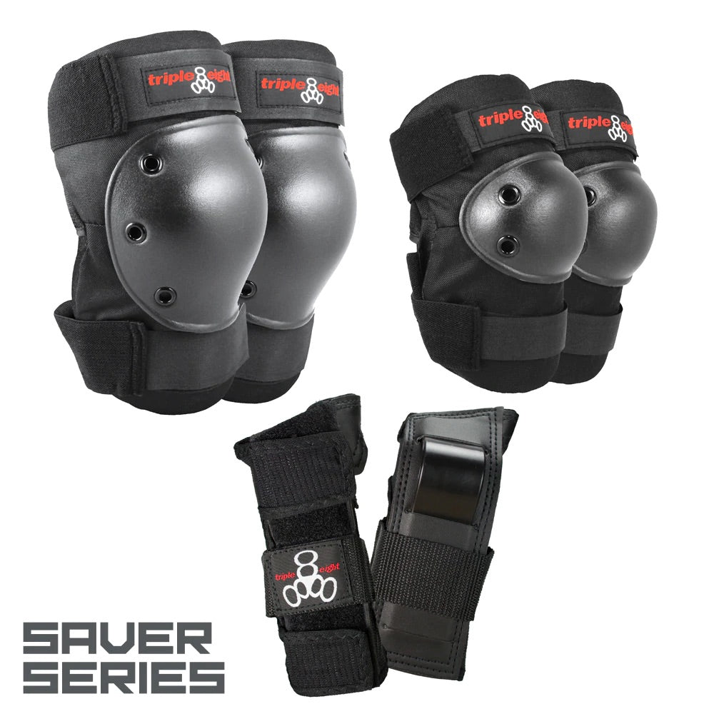 TRIPLE EIGHT HIGH IMPACT ENSEMBLE DE 3 COUSSINS NOIR