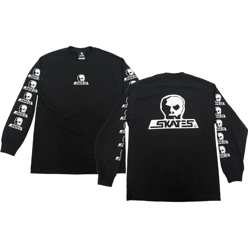 SKULL SKATES SKULL LOGO YOUTH LS TEE BLACK