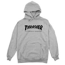 THRASHER SKATE MAG HOODIE GREY