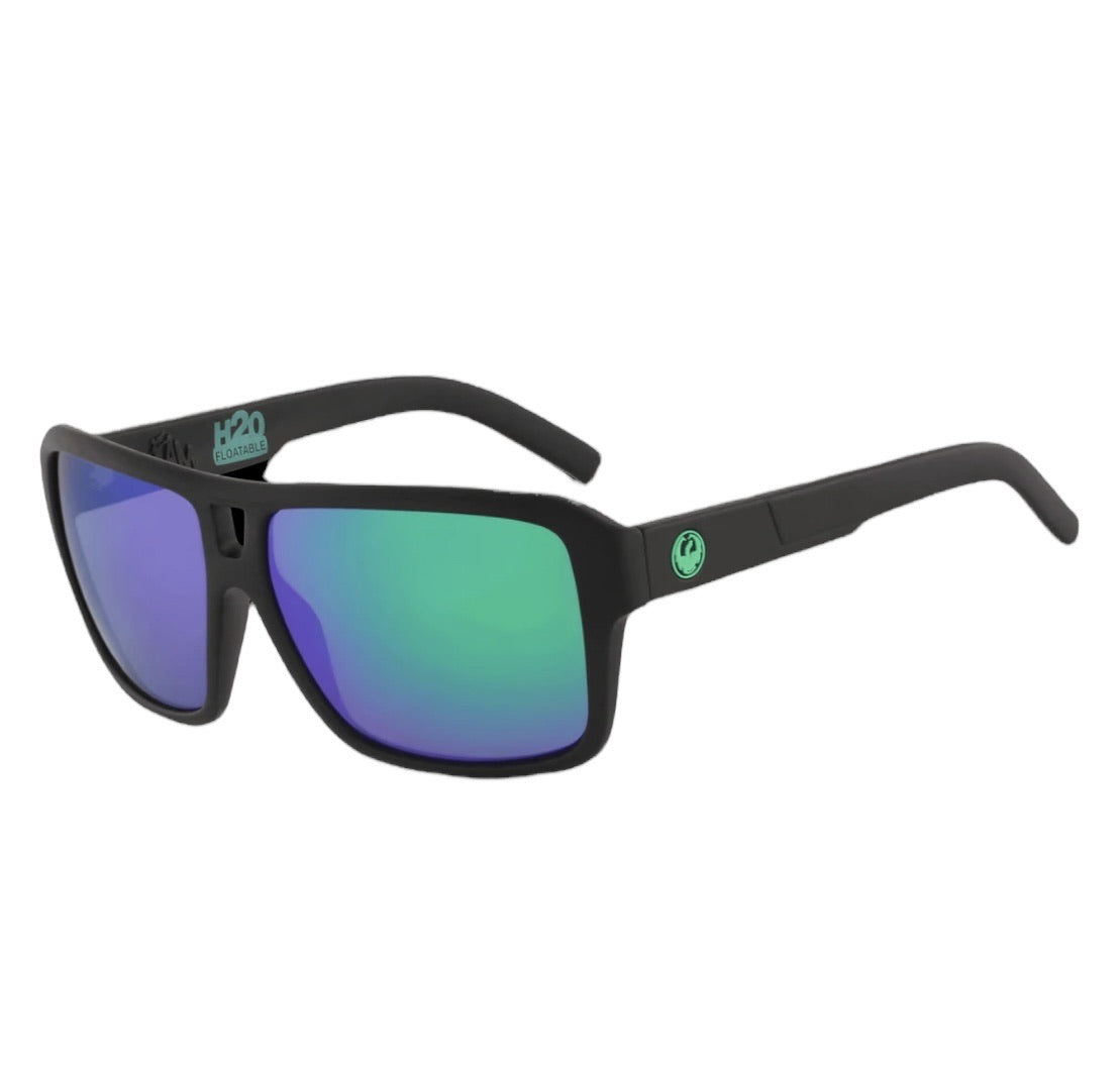 DRAGON SUNGLASSES THE JAM H20 MATTE BLACK/LL GREEN ION