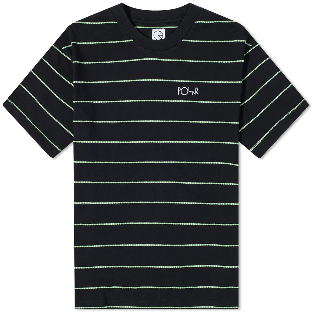 POLAR CHECKERED SURF TEE BLACK MEDIUM