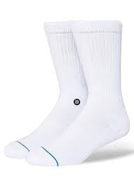 STANCE ICON SOCKS WHITE/BLACK