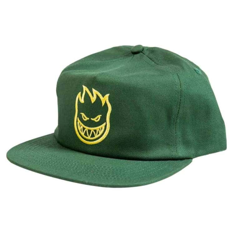 SPITFIRE BIGHEAD SNAPBACK VERT FONCÉ JAUNE