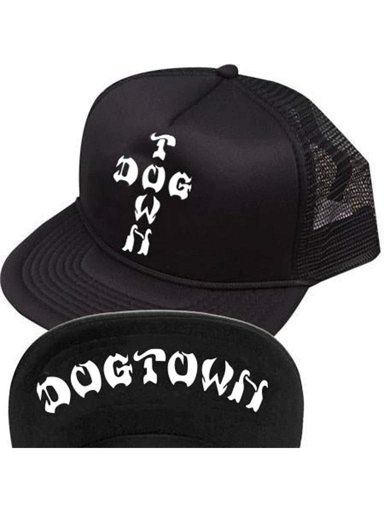 CHAPEAU À FLIP LETTRES CROIX DOGTOWN NOIR OS