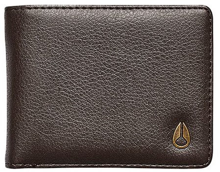 NIXON CAPE VEGAN LEATHER WALLET BROWN