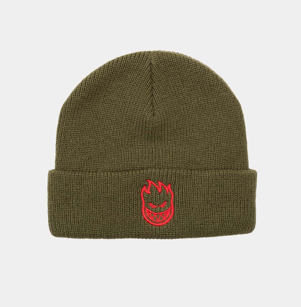 BONNET SPITFIRE BIG HEAD CUFF OLIVE / ROUGE