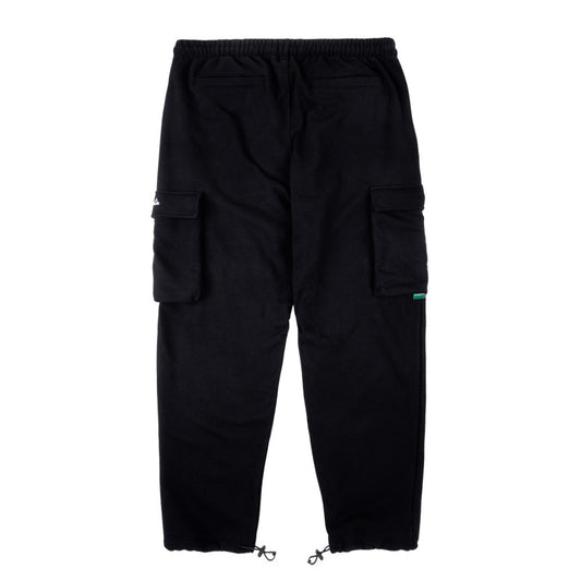 MAGENTA CARGO SWEATPANTS BLACK