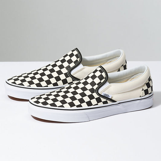 VANS CLASSIC SLIP ON BLACK WHITE CHECKERBOARD