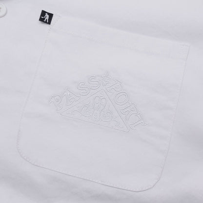 PASSPORT MANUSCRIPT CASUAL SHIRT WHITE