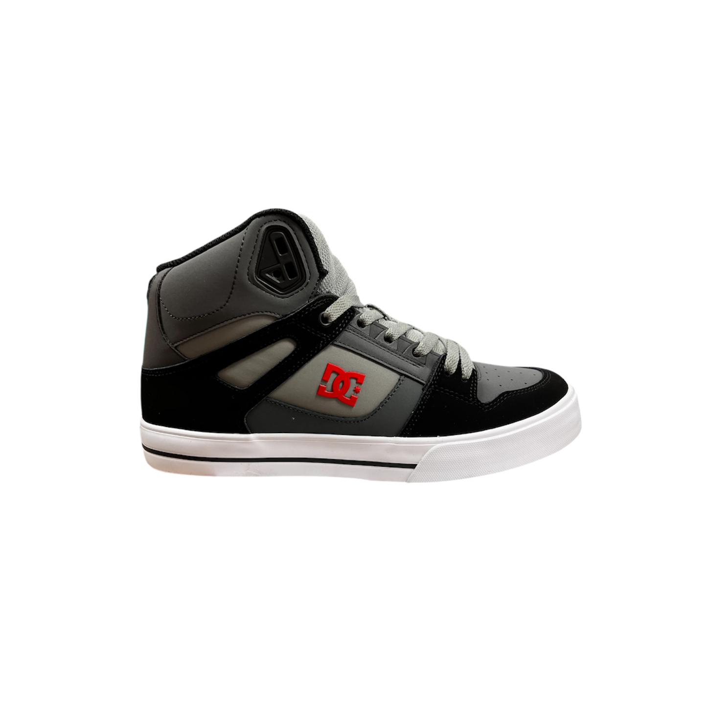 DC PURE HI TOP WC GREY/BLACK/RED