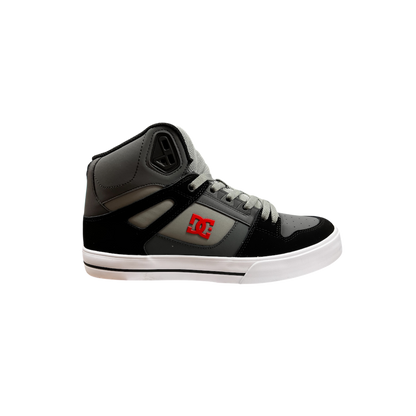 DC PURE HI TOP WC GREY/BLACK/RED