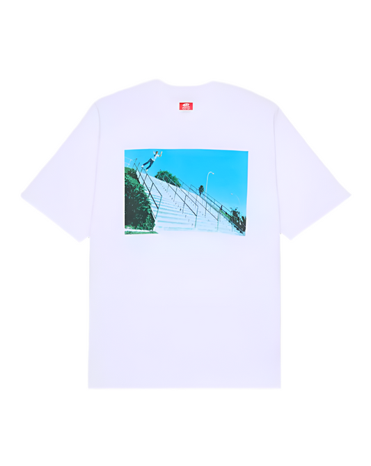 VANS SKATE ROWLEY LIPSLIDE HANDRAIL 25TH TEE WHITE