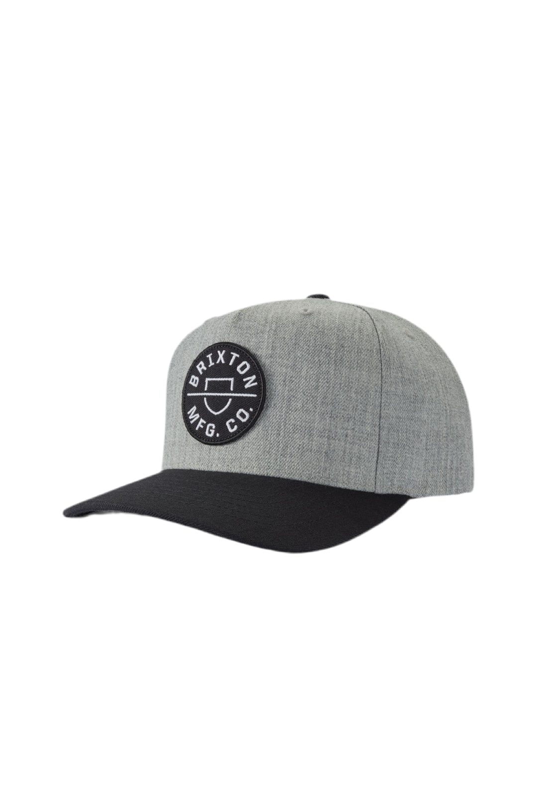 BRIXTON CREST C MP SNAPBACK GRIS CHINÉ / NOIR