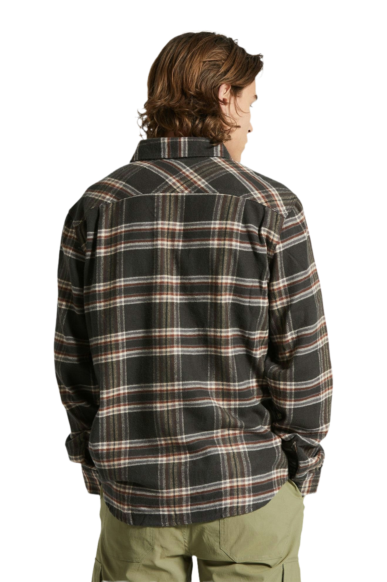 BRIXTON BOWERY FLANNEL BLACK/CHARCOAL/OFF WHITE