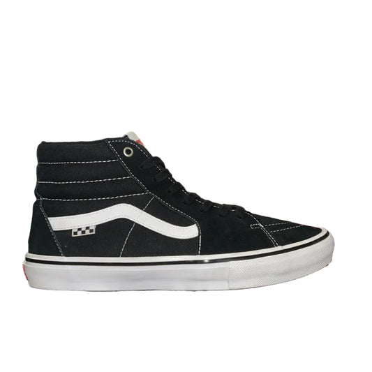VANS SKATE SK8-HI BLACK WHITE BLACK LACES ONLY (ONLINE RETURN)