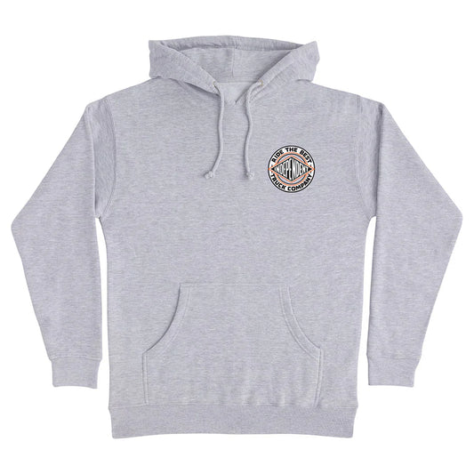 INDEPENDENT BTG SUMMIT PO HOODIE GREY HEATHER ORANGE