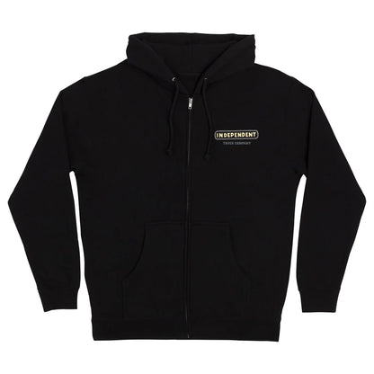 INDEPENDENT ITC STAINED ZIP HOODIE BLACK