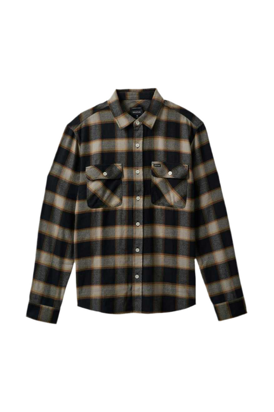 BRIXTON 20TH ANNIVERSARY BOWERY FLANNEL BLACK/CREAM