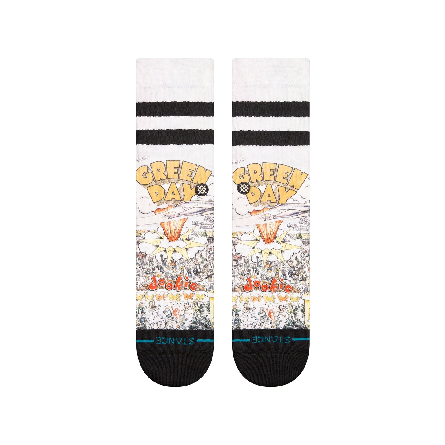 CHAUSSETTES STANCE X GREEN DAY BASKET CASE CREW MULTI