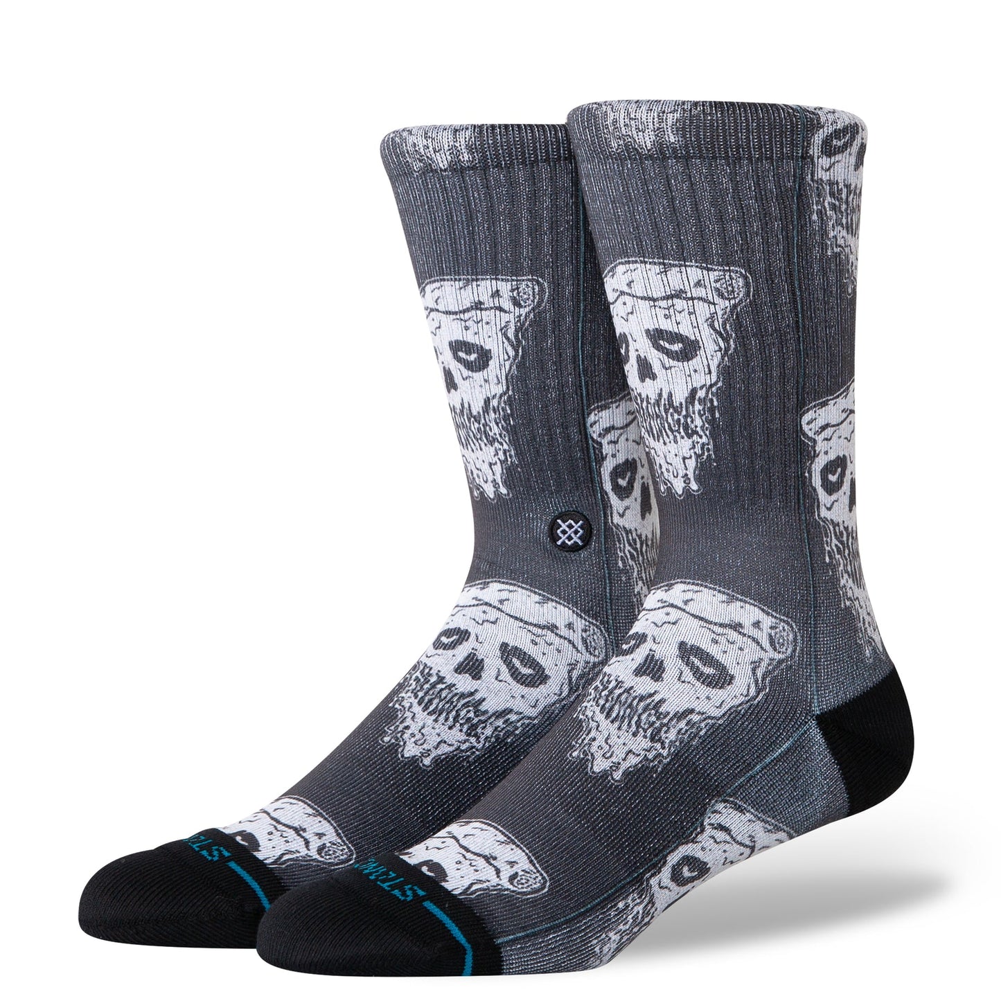 CHAUSSETTES STANCE PIZZA FACE CREW BLANC/NOIR