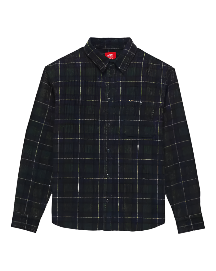 VANS AVE WOVEN LONGSLEEVE FLANNEL SCARAB