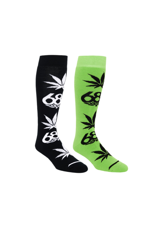 686 MENS HUF SOCKS BLACK GREEN